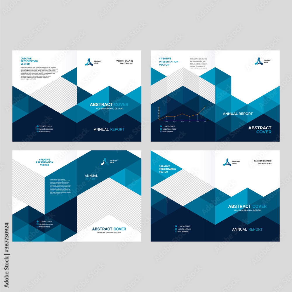 Cover design for presentations, brochures, catalog, abstract modern style, geometry