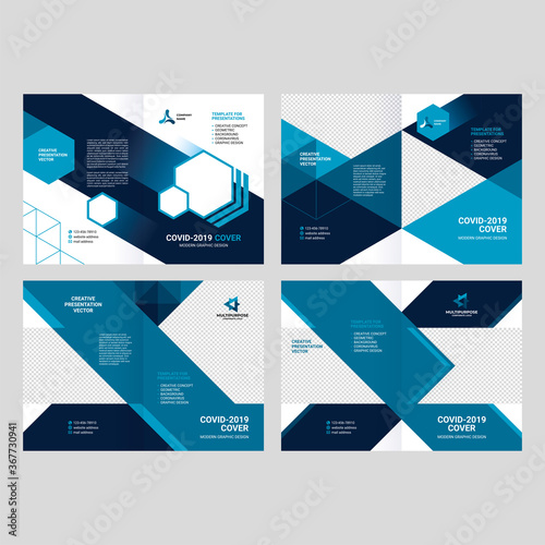 Cover design for presentations, brochures, catalog, abstract modern style, geometry