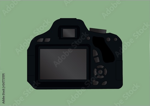 backside of digital camera