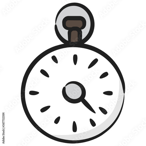 
Stopwatch icon in modern flat style, vector of chronometer in editable style 
