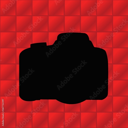 silhouette of camera