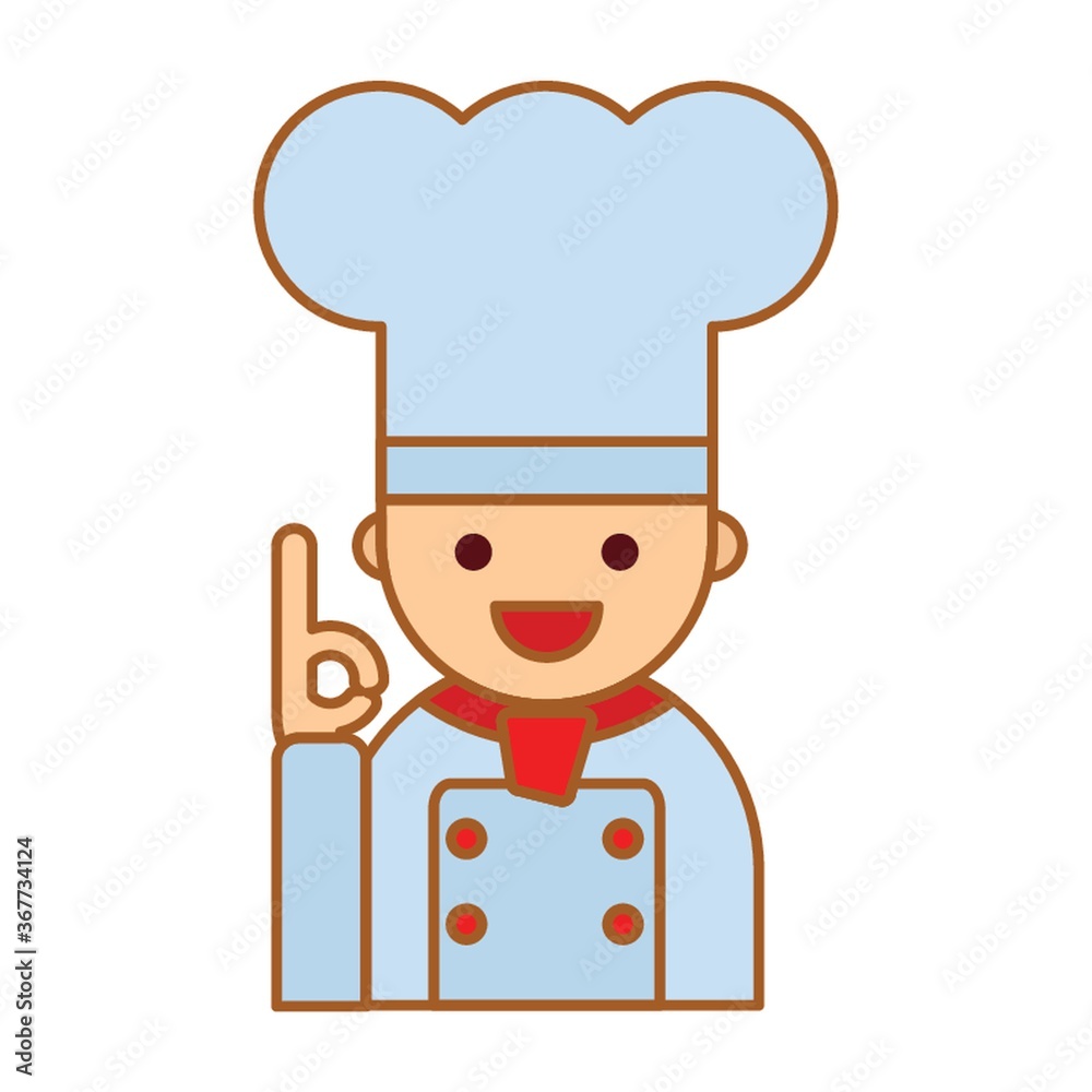 chef showing ok sign