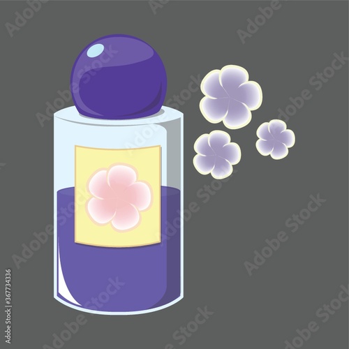 perfume with flowers
