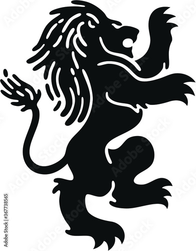 Abstract Lion Standing Vector © DKG1111