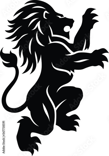 Standing Lion Vector