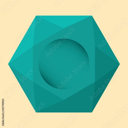 geometrical hexagon