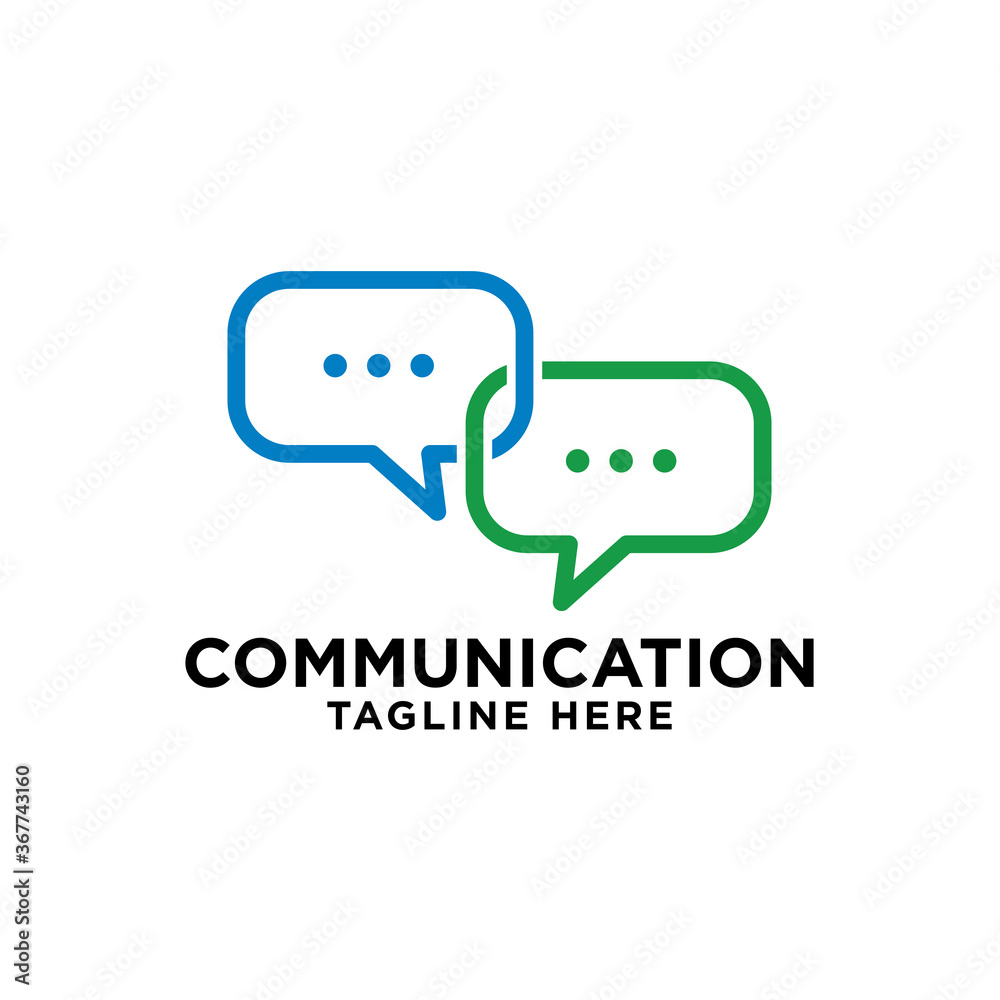 communication - bubble speech logo vector design template communication - bubble speech logo vector design template