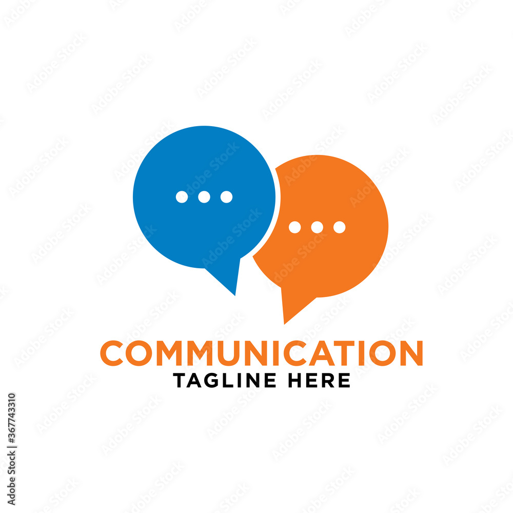 communication - bubble speech logo vector design template communication - bubble speech logo vector design template
