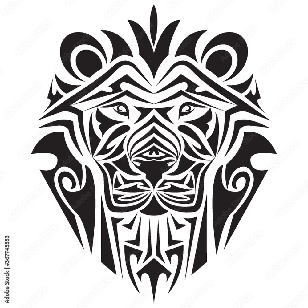 Fototapeta premium lion tattoo