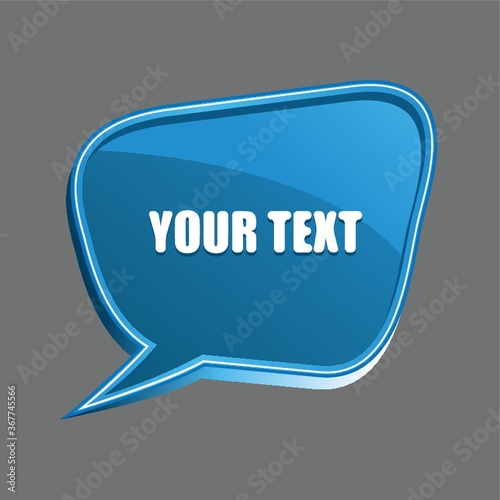 speech bubble template design