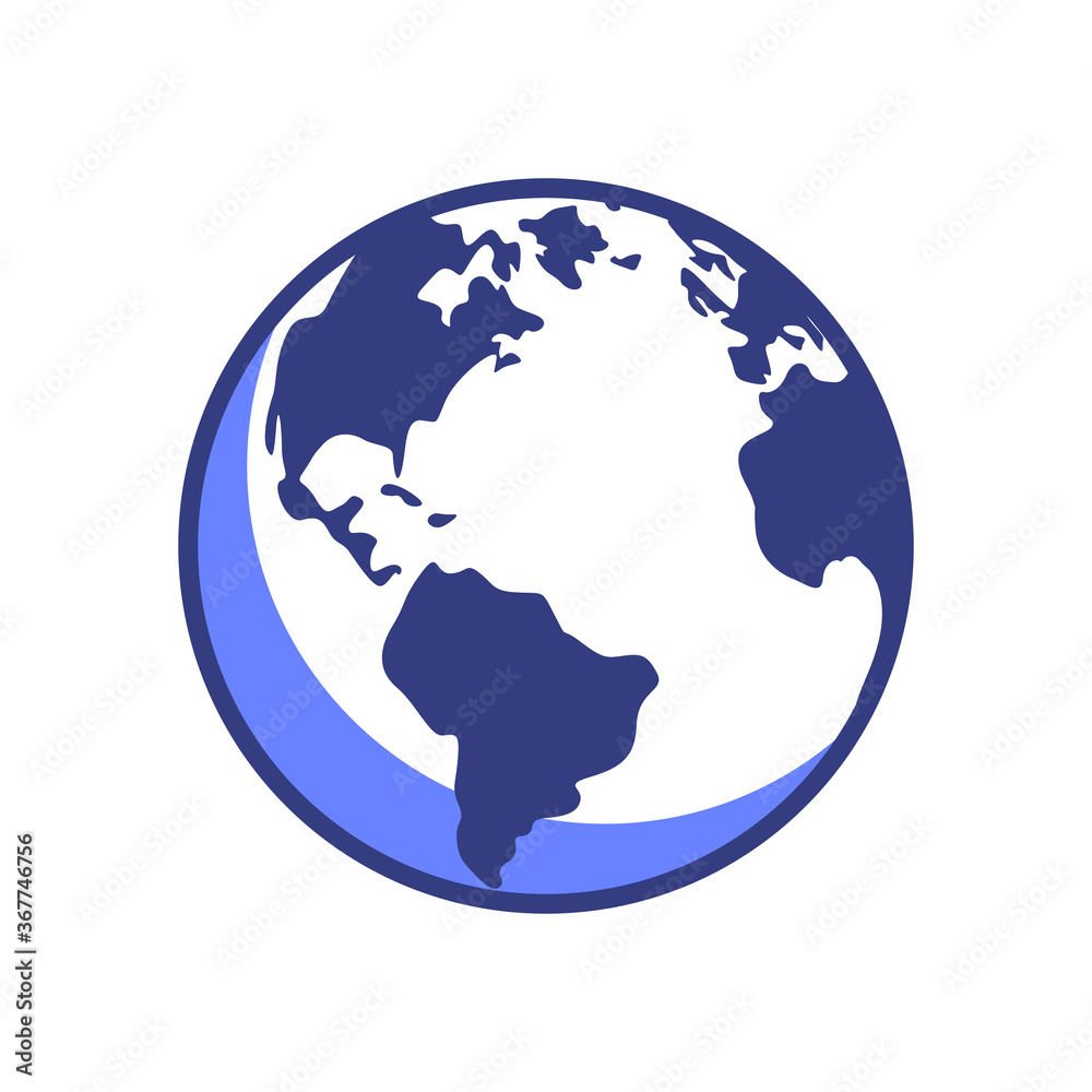 blue earth icon. premium vector blue earth icon. premium vector