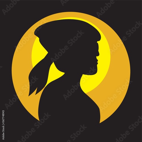 silhouette of a woman
