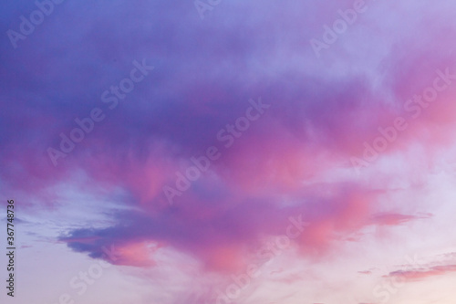 Photography PInk sunset sky and clouds background