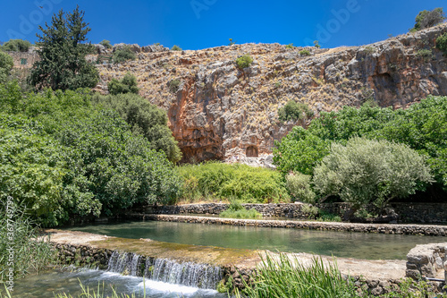 Golan Heights , Banias, Helenistic  site in  Israel photo