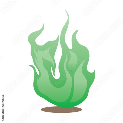 green flame