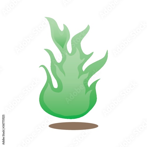 green flame