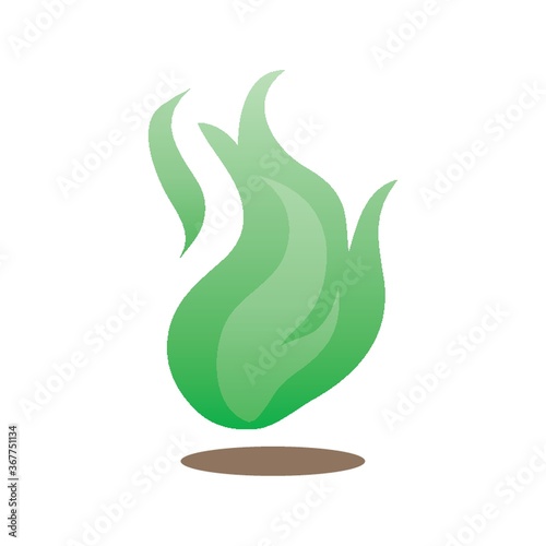 green flame