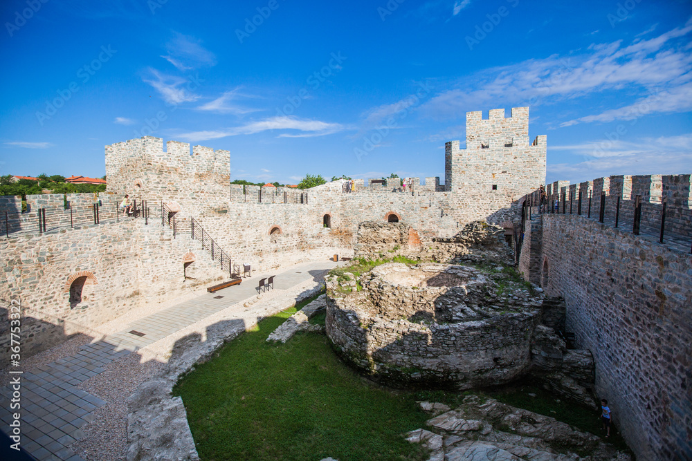 Cultural Heritage, Medieval Ram Fortress, old Ottoman fortress,  border fortification situated on the banks of Danube river, eastern Serbia, Europe