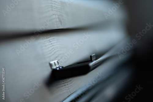 close up of piano keys