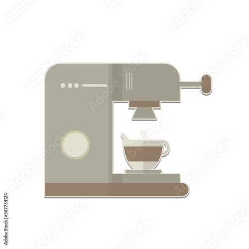 coffee maker with cup