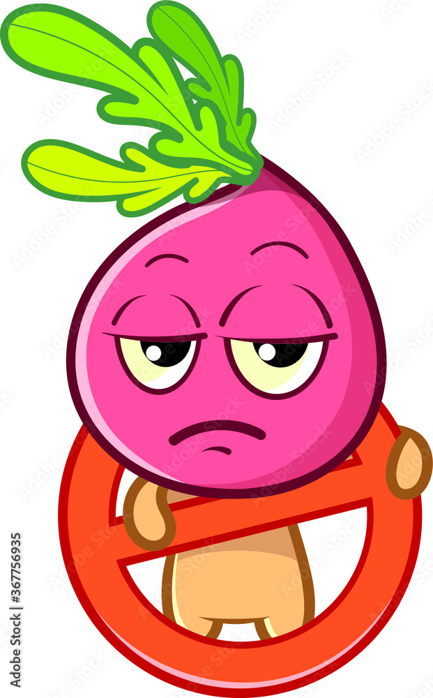 Funny radish vector emotions Funny radish vector emotions
