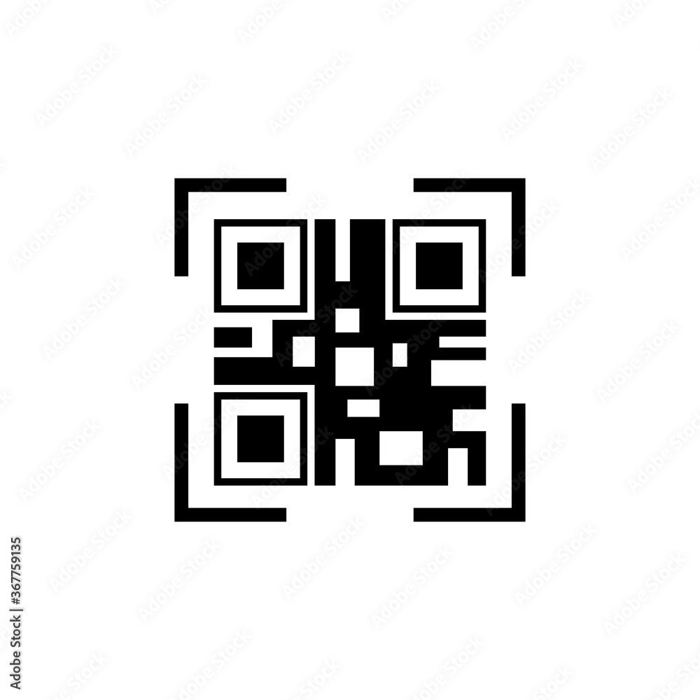 barcode icon vector design trendy