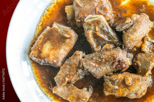 Deep Fried Pork Bone Oil Asian Food