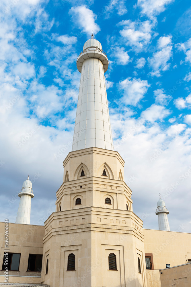 Fototapeta premium Sheikh Khalifa al Nahyan Mosque, Shymkent, South Region, Kazakhstan, Central Asia