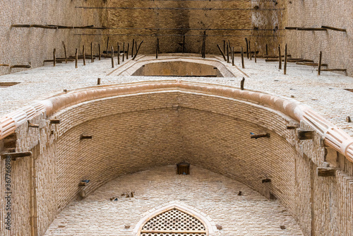 Khodja Ahmet Yasawi Mausoleum, Exterior, Entrance fragment, Unesco World Heritage Site, Turkistan, South region, Kazakhstan photo