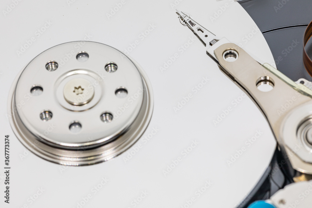 Equipment within the hard disk on computer Equipment within the hard disk on computer