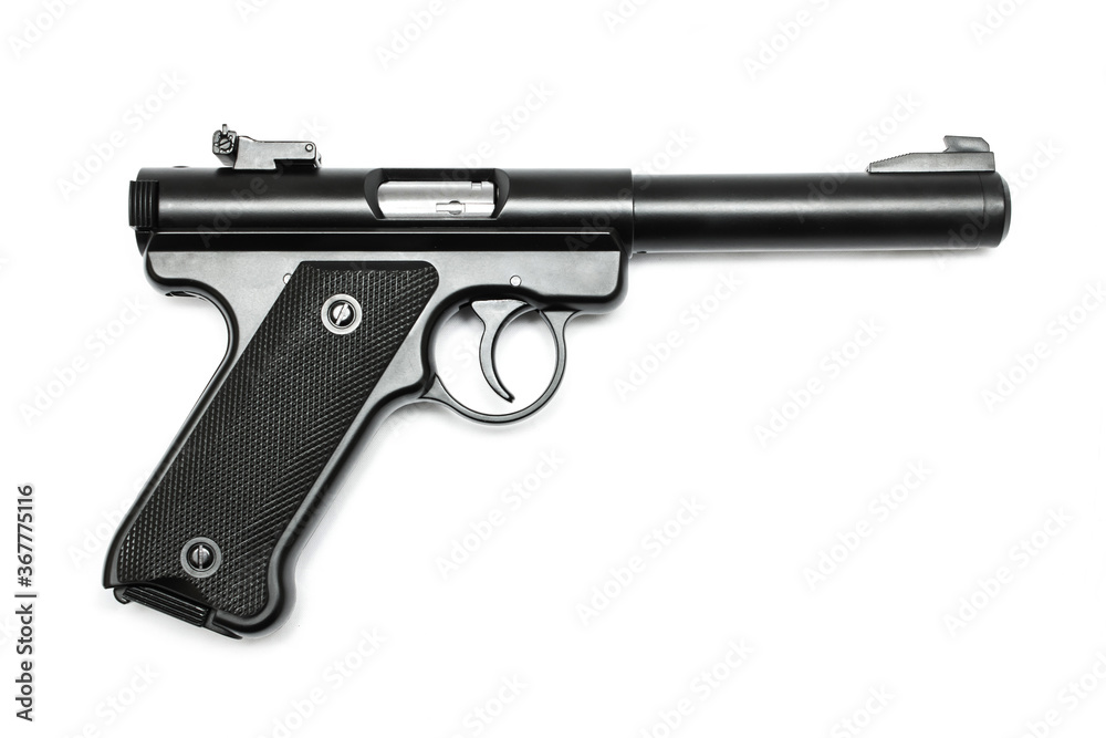 World war 2 German ruger old fashion precising pistol handgun weapon 