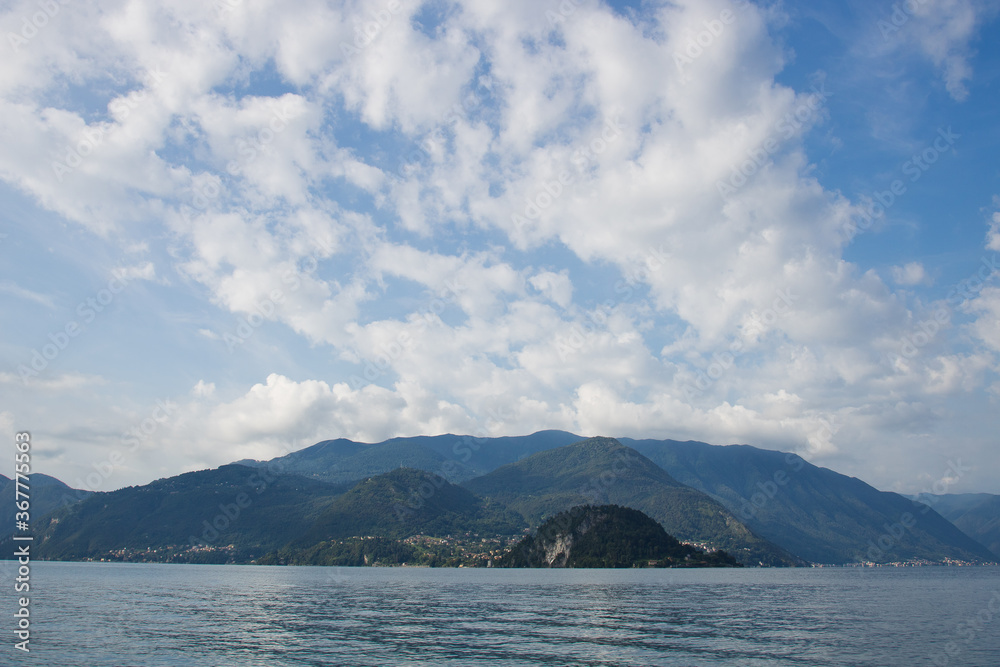 Cloudy sky.
Portion of the Como lake with cloudy sky in the morning.