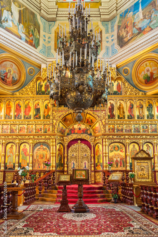 Ascension Cathedral or Zenkov Cathedral, Interior, Panfilov Park, Almaty, Kazakhstan, Central Asia