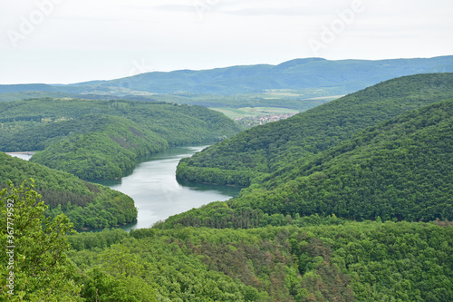View of the mountains of Lazberc in Hungary