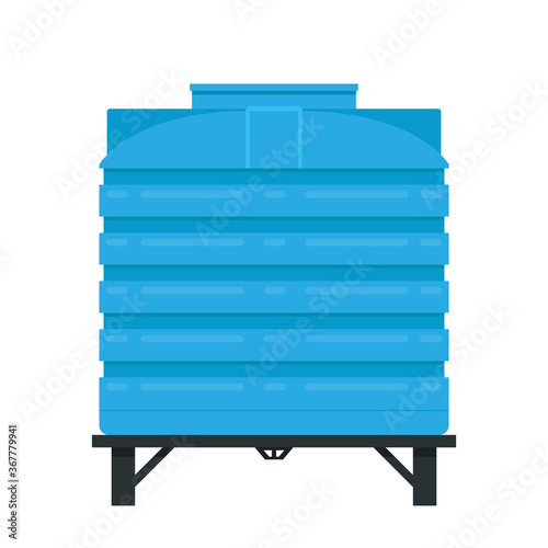 Water tank vector. tap. wallpaper. free space for text.