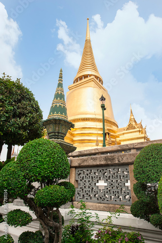 Phra Siratana Chedi, Wat Phra Kaeo complex, Grand Palace, Bangkok, Thailand photo