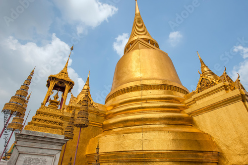 Phra Siratana Chedi, Wat Phra Kaeo complex, Grand Palace, Bangkok, Thailand photo