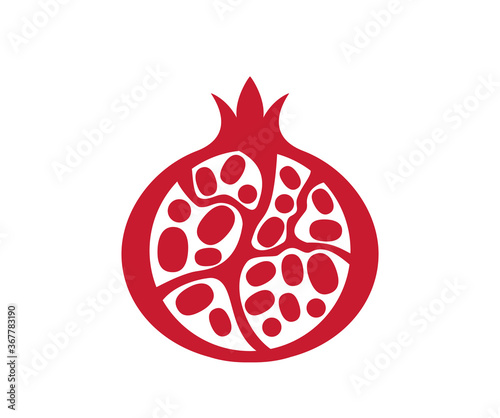 Pomegranate icon.  pomegranate vector design.  