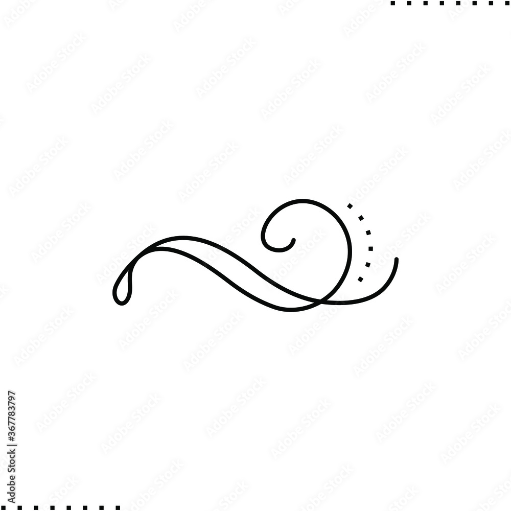 Cannabis steam vector icon in outlines Cannabis steam vector icon in outlines