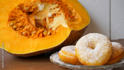 pumpkin on a plate