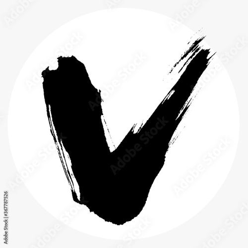 V・大文字（筆文字・手書き）