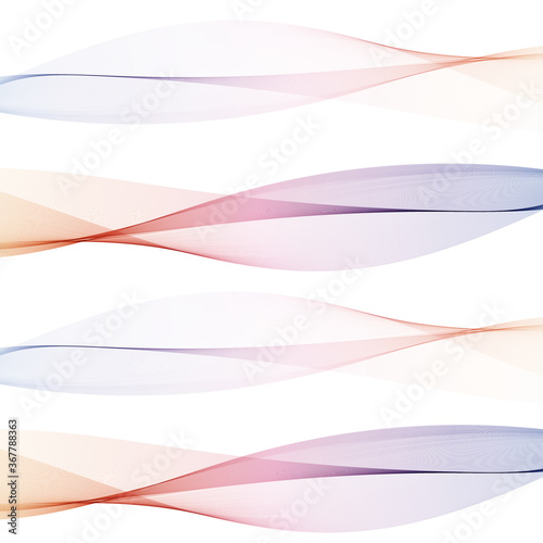  colorful waves on colored background vector abstract design element