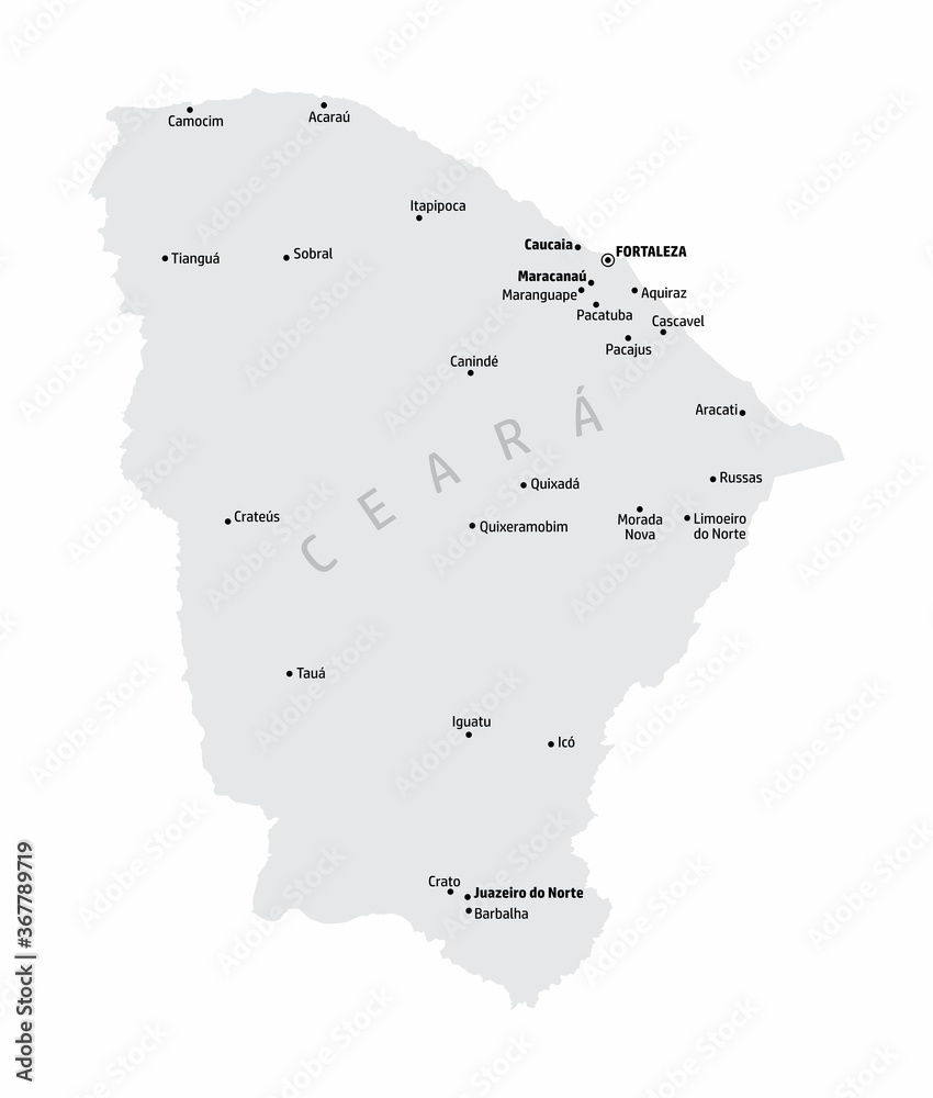 Ceara State map