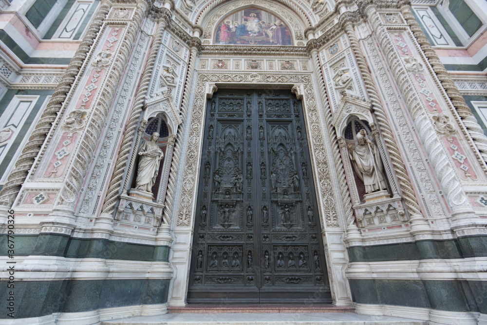 The door of the cathedral of s. Maria del fiore in florence