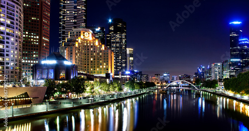 Melbourne city in the night