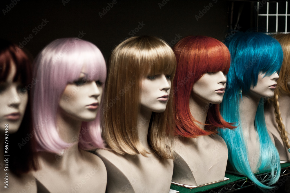 Obraz premium Multicolored Wigs