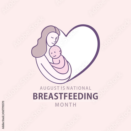 national breastfeeding month poster design