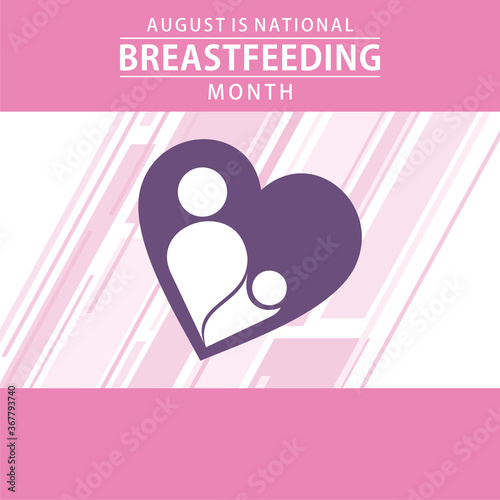 national breastfeeding month poster design