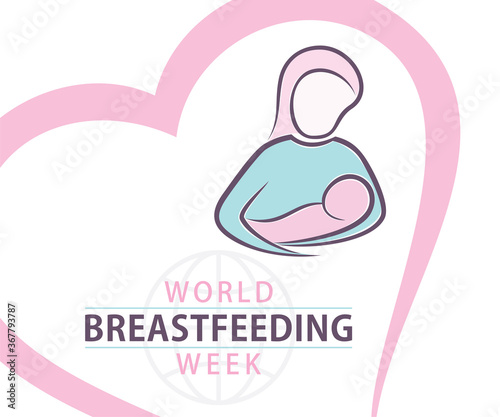 world breastfeeding week poster design