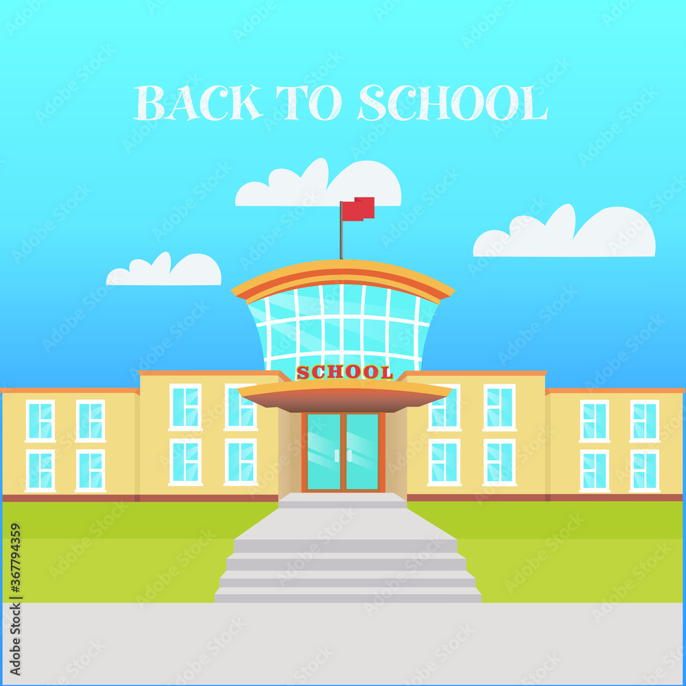 vector illustration of modern building vector illustration of modern building